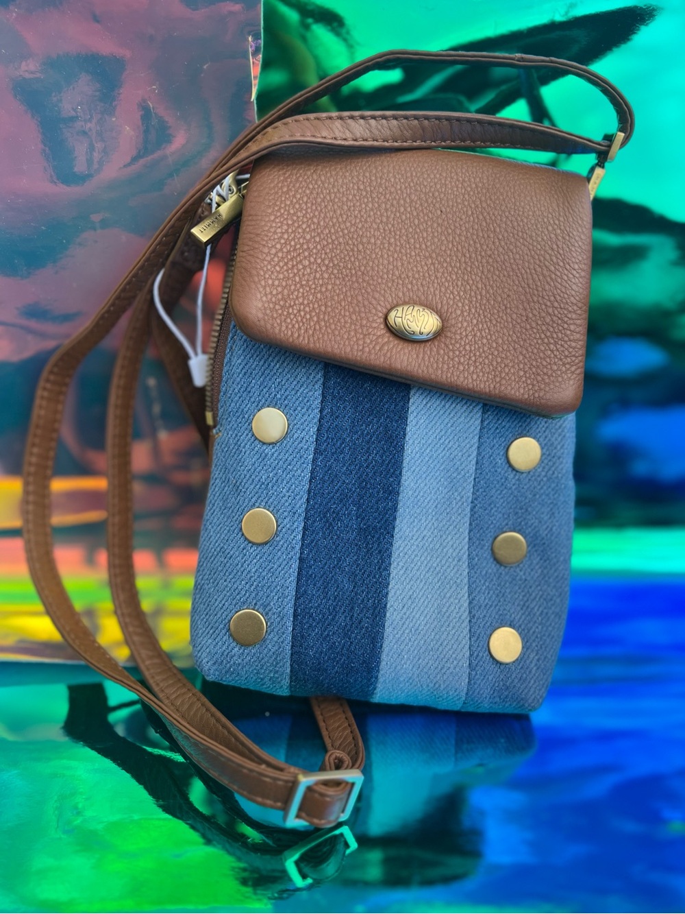 NWT Denim & Leather Hammitt, Vip Mobile Silverlake AG Crossbody